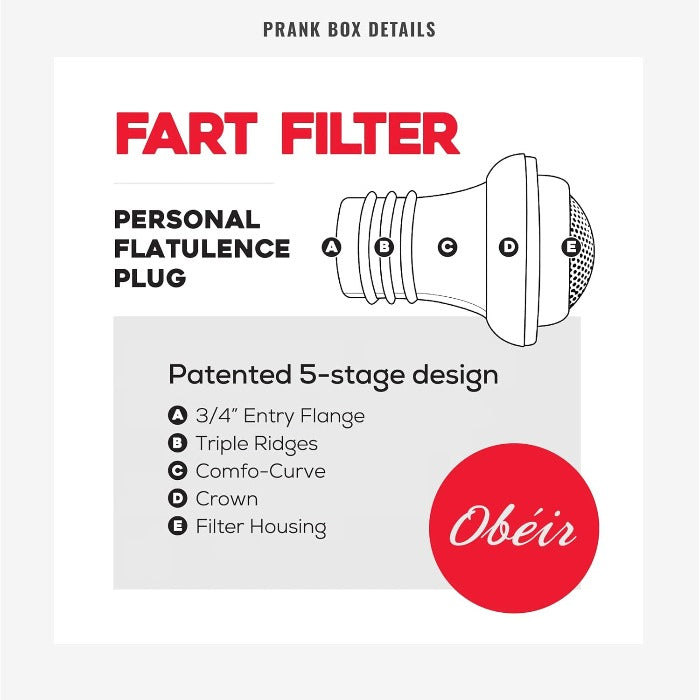 Prank Pack, Fart Filter Prank Gift Box, Wrap Your Real Present in a Funny Authentic Prank-O Gag Present Box | Novelty Gifting Box for Pranksters