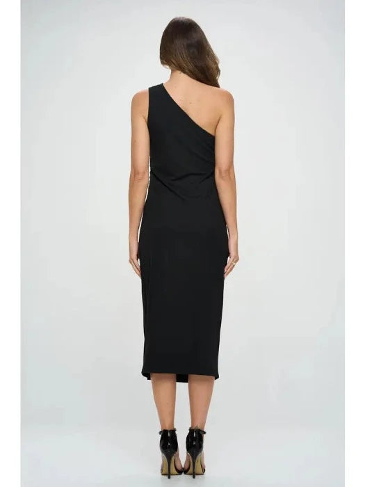 Made in USA Rib Knit Sleeveless Bodycon Dress with Slit FrouFrou Couture Made in USA Rib Knit Sleeveless Bodycon Dress with Slit FrouFrou Couture