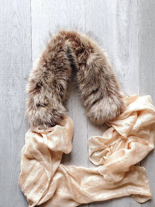 Beige Faux Fur Collar Scarf – FrouFrou Couture