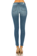 Mid-Rise Push-Up Skinny Jeans - EP3129 - FrouFrou Couture