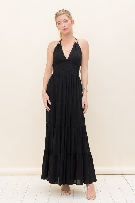 Black Halter Maxi Dress FrouFrou Couture Black Halter Maxi Dress FrouFrou Couture