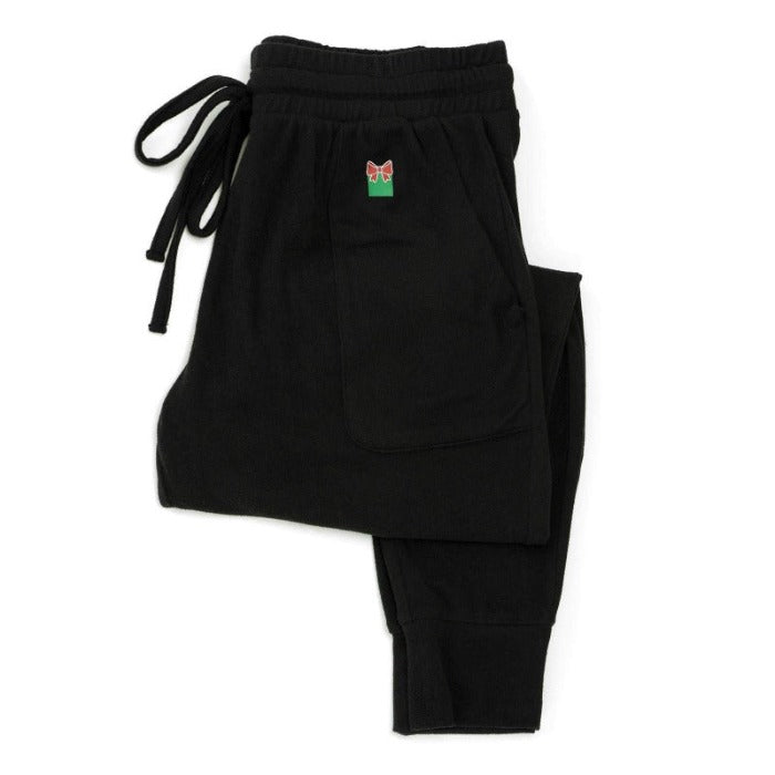 Hello Mello Best Day Ever Holiday Edition Lounge Pants Winter Joggers and Sweater for Women and Girls with Gift Bag