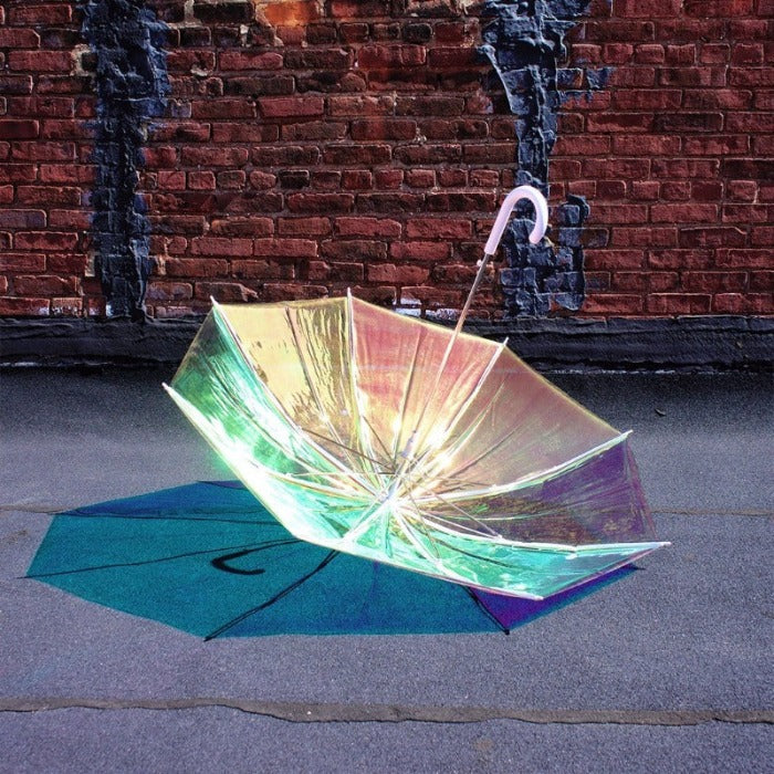 holographic patio umbrella Iridescent Holographic Umbrella