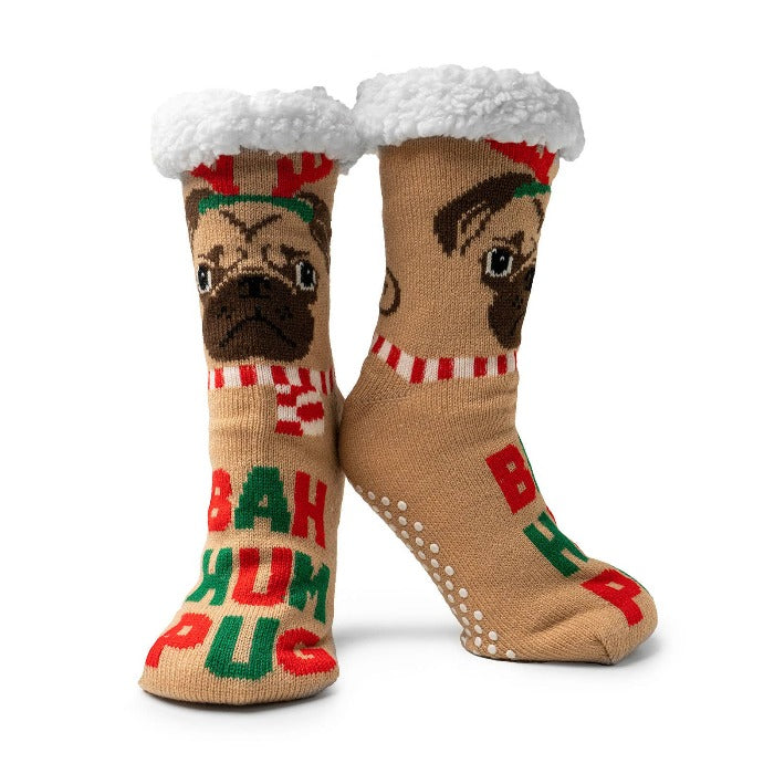 Two Left Feet® Mistletoes Slipper Socks