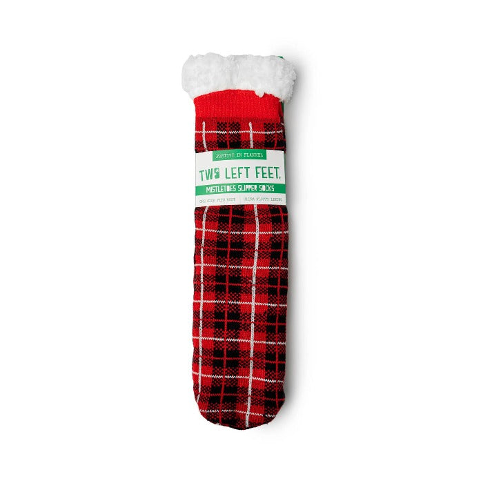 Two Left Feet® Mistletoes Slipper Socks