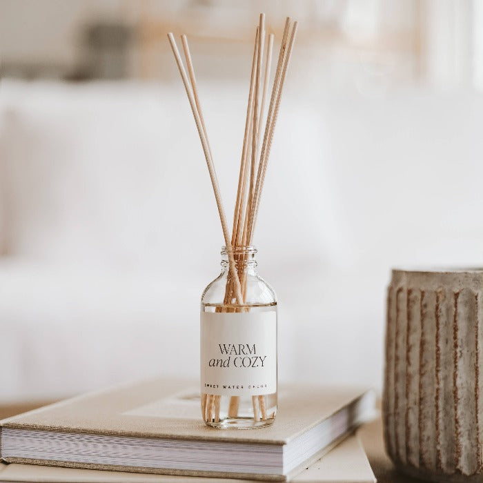 Sweet Water Decor - Warm and Cozy Reed Diffuser - Christmas Home Decor & Gifts