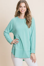 Knit Tunic Top in A Relaxed Fit Pullover Sweater - Assorted Colors