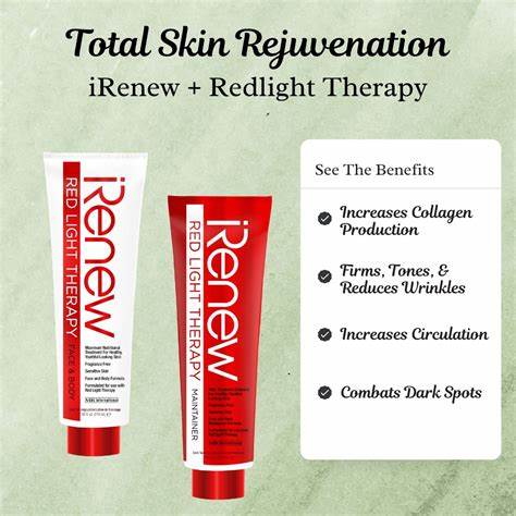 iRenew redlight therapy serums