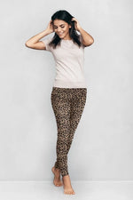 Patterned Fleece-lined Leggings