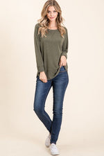 Knit Tunic Top in A Relaxed Fit Pullover Sweater - Assorted Colors