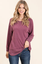 Knit Tunic Top in A Relaxed Fit Pullover Sweater - Assorted Colors