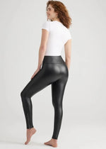 Yummie - Faux Leather Shaping Legging with Side Zip