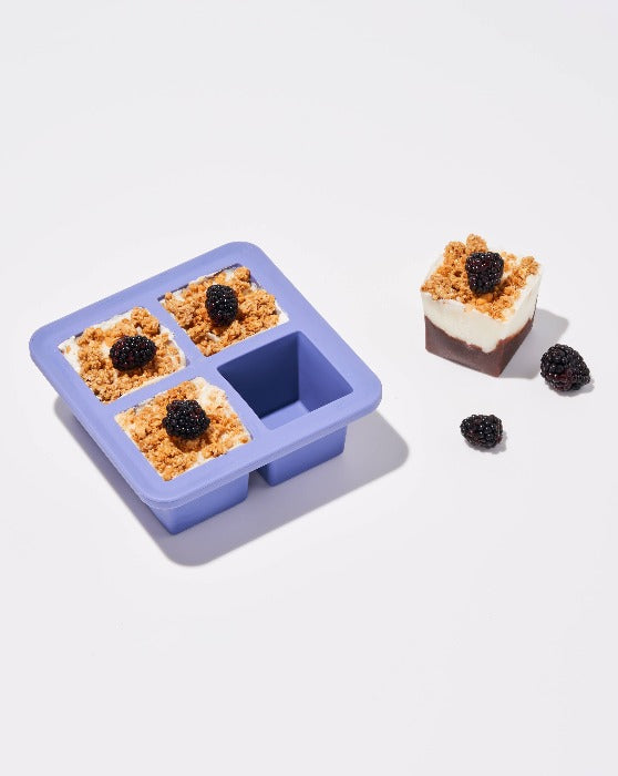 Extra Large XL Cocktail Cube Silicone Ice Tray: Blue
