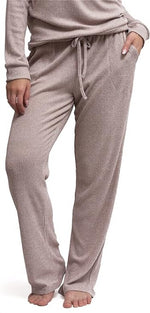 Hello Mello CuddleBlend Women’s Comfortable Lounge Wide Leg Pajama Pants Elastic Waistband With Side Pockets