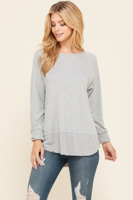 Knit Tunic Top in A Relaxed Fit Pullover Sweater - Assorted Colors