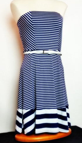 Striped Tube Top Dress - FrouFrou Couture