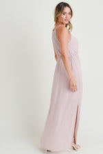 Lace Trimmed Maxi Dress with Back Keyhole - FrouFrou Couture