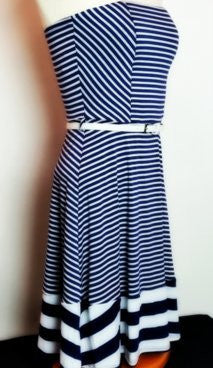 Striped Tube Top Dress - FrouFrou Couture