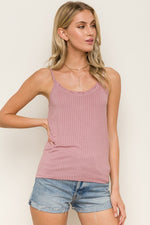 Lettuce Edge Ribbed Tank - FrouFrou Couture