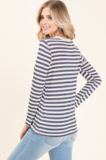 Linen Stripe Top - FrouFrou Couture
