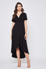 Solid Black Maxi Dress - FrouFrou Couture