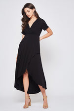Solid Black Maxi Dress - FrouFrou Couture