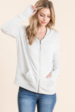 Thumb Hole Hoodie Jacket - FrouFrou Couture