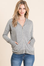 Thumb Hole Hoodie Jacket - FrouFrou Couture