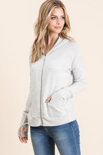 Thumb Hole Hoodie Jacket - FrouFrou Couture