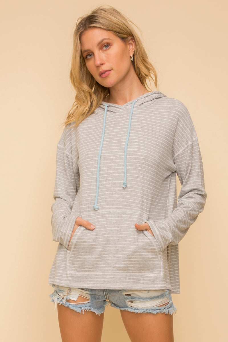 Pin Stripe Hoodie - FrouFrou Couture