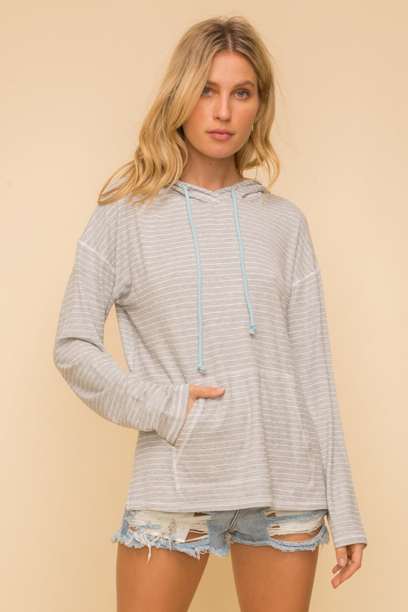 Pin Stripe Hoodie - FrouFrou Couture