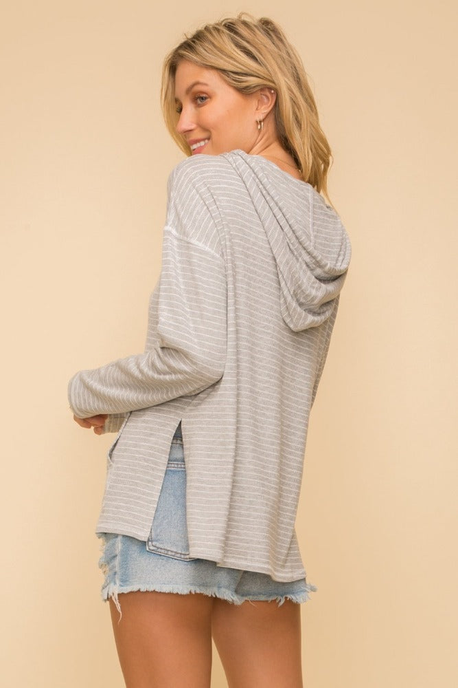 Pin Stripe Hoodie - FrouFrou Couture