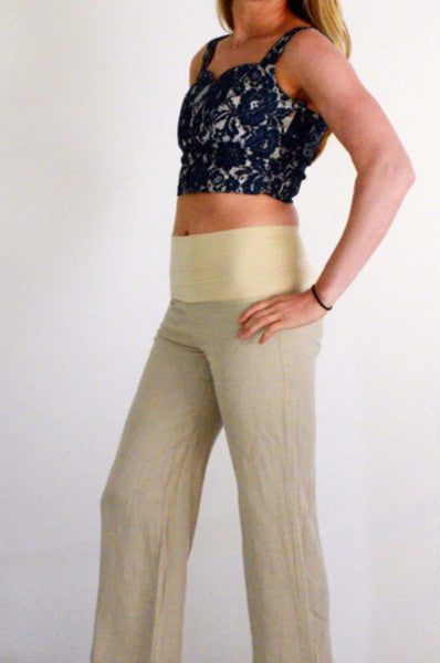 Embroidered Lace Bodice Crop Top - FrouFrou Couture