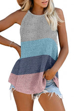 HIGH NECK KNIT TANK - FrouFrou Couture