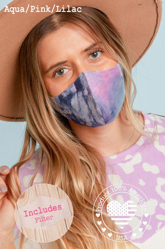 COTTON FITTED FACE MASK WITH FILTER - FrouFrou Couture