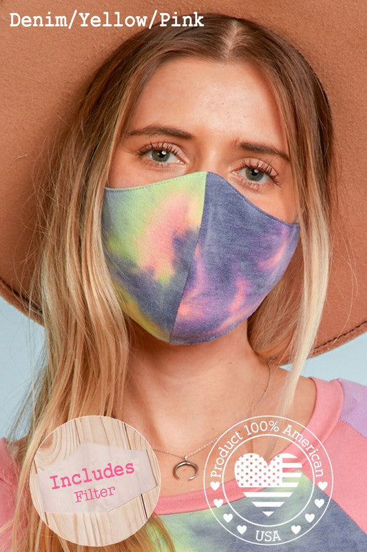 COTTON FITTED FACE MASK WITH FILTER - FrouFrou Couture