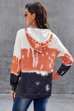 Tie dye Gradient Long Sleeve Pullover Hoodie - FrouFrou Couture