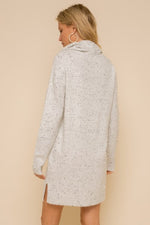 Soft Spackled High Neck Sweater Dress - FrouFrou Couture