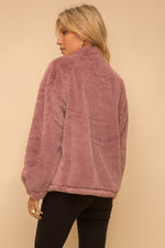 Faux Fur Oversize Jacket with Swarovski Crystal - FrouFrou Couture