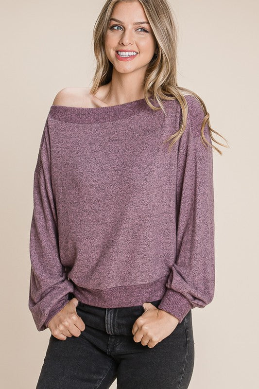 Mauve Tiger Brushed Top