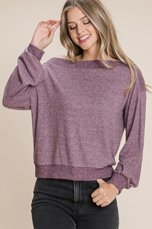 Mauve Tiger Brushed Top