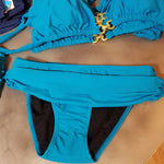 Sea Blue Skirted Bikini - FrouFrou Couture