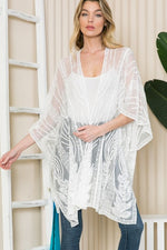 Cabana Chillen' Lace Swim Kimono