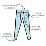 THE WEEKENDER GRAY DRAWSTRING PANTS - FrouFrou Couture