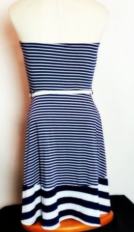 Striped Tube Top Dress - FrouFrou Couture