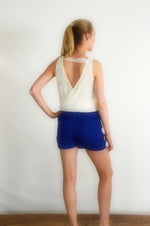 Open Back Embroidered Romper - FrouFrou Couture