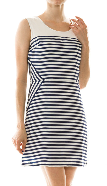 Striped Shift Dress - FrouFrou Couture