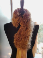 Beige Faux Fur Collar Scarf - FrouFrou Couture