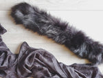 Black Faux Fur Collar Scarf - FrouFrou Couture