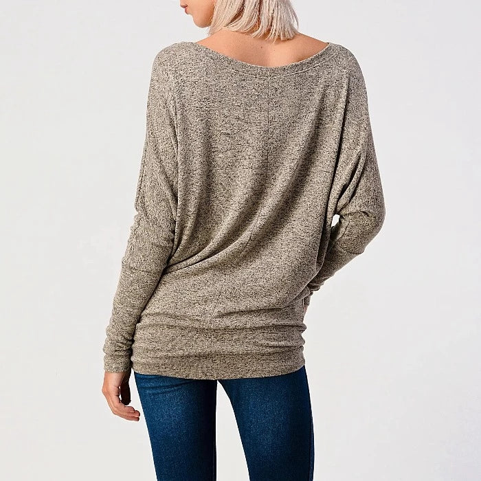 Hacci Knit Dolman Tops 2701